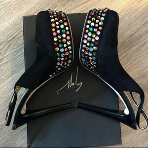 GIUSEPPE Zanotti Rainbow Crystal Heels EUC ❤️